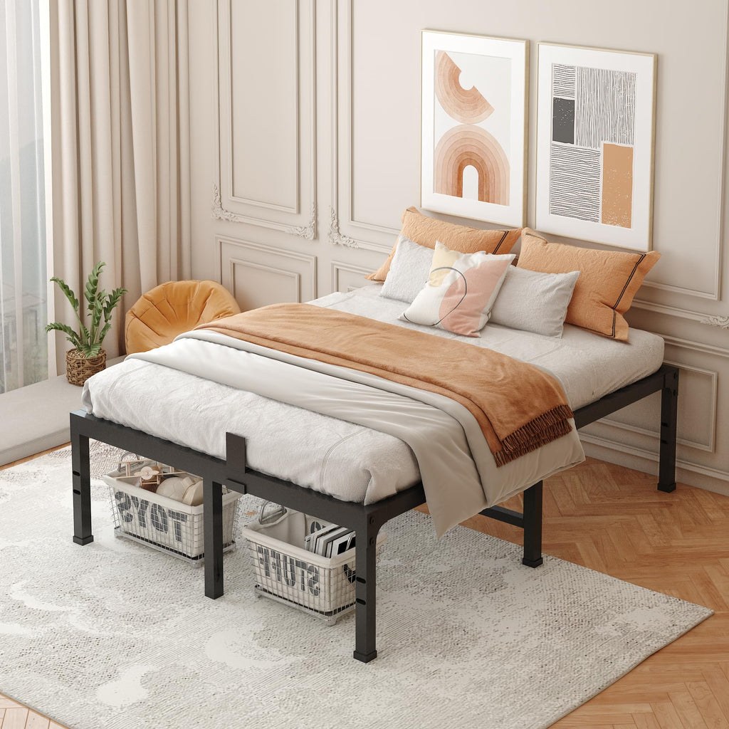 16 Inch Heavy Duty Metal Platform Bed Frame Full Size V7182