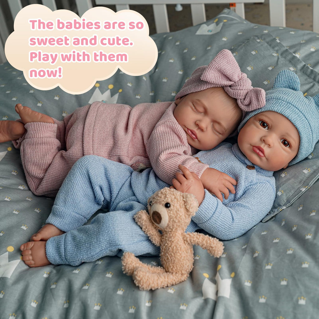20 Inch Lifelike Reborn Baby Dolls Twins S67681