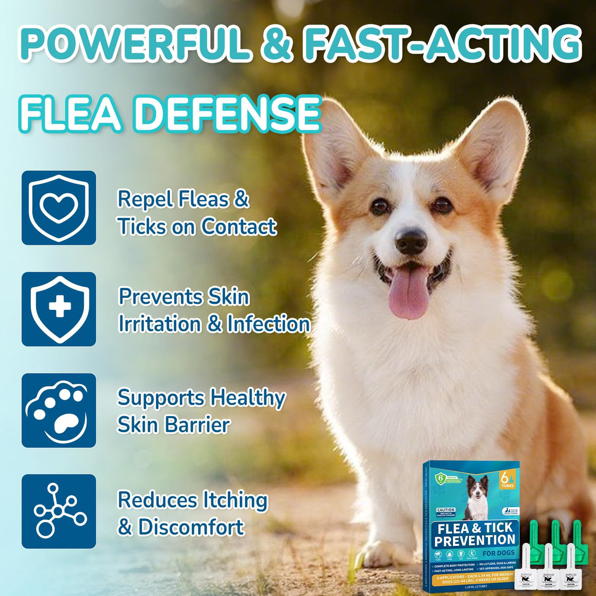 Flea and Tick Prevention for Medium Dogs O98400