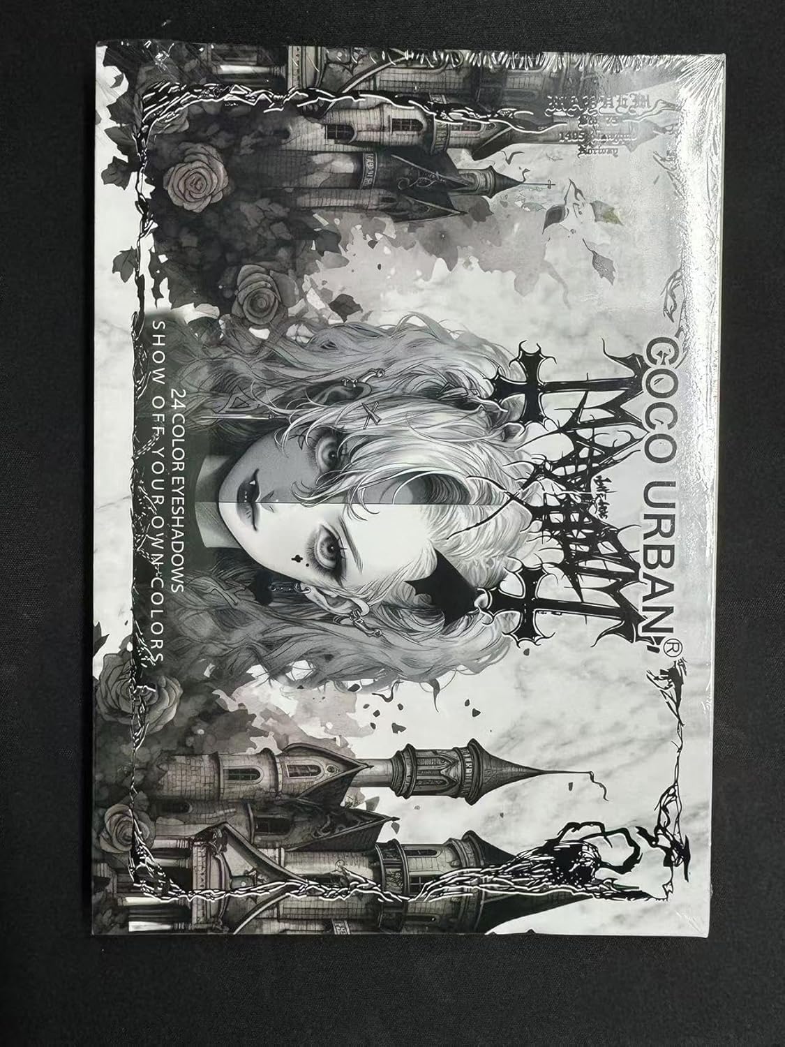 Black Grey Smokey Eyeshadow Palette Y4840