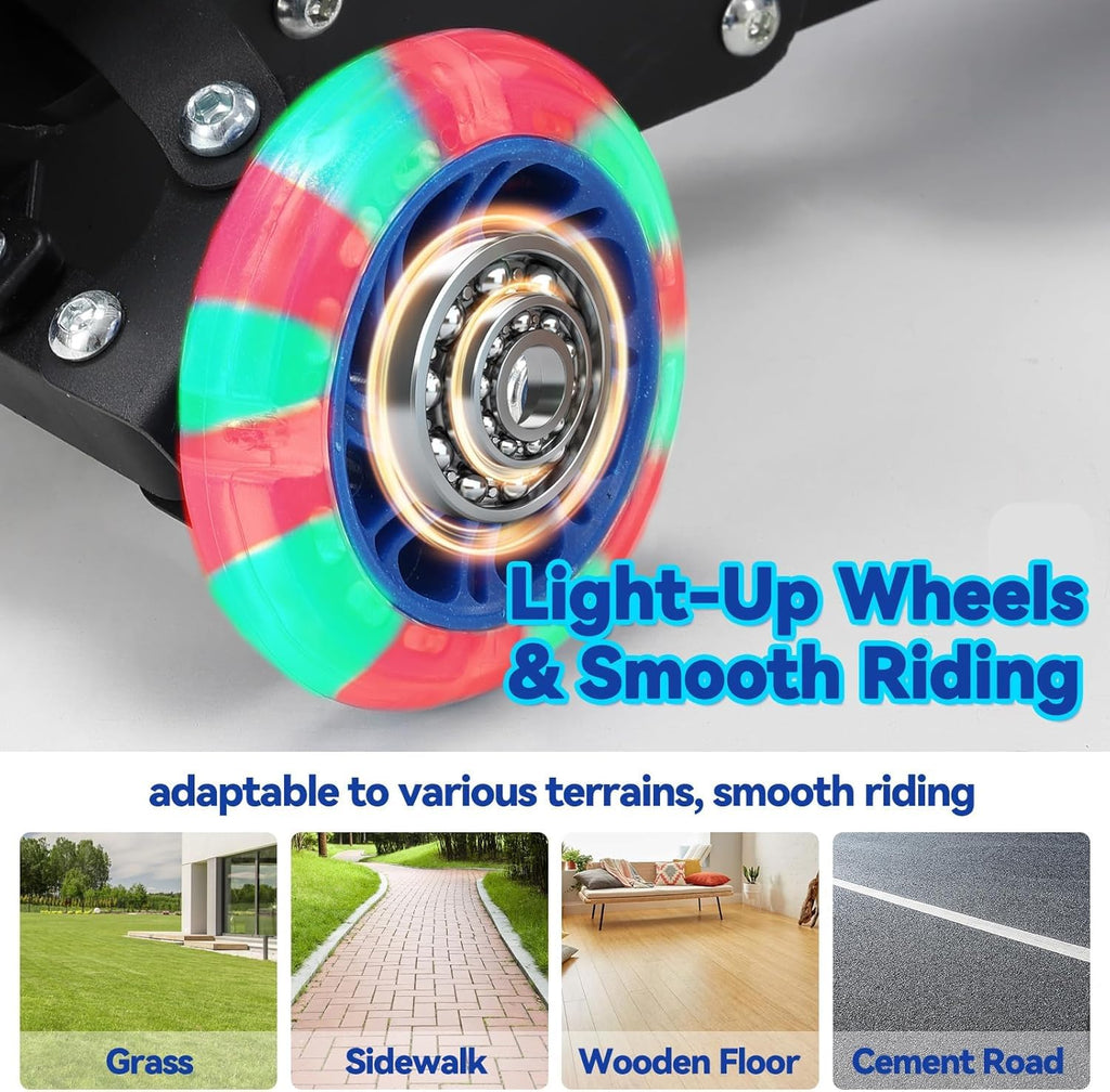 3 Wheel Kick Scooter with Extra-Wide Deck P2105