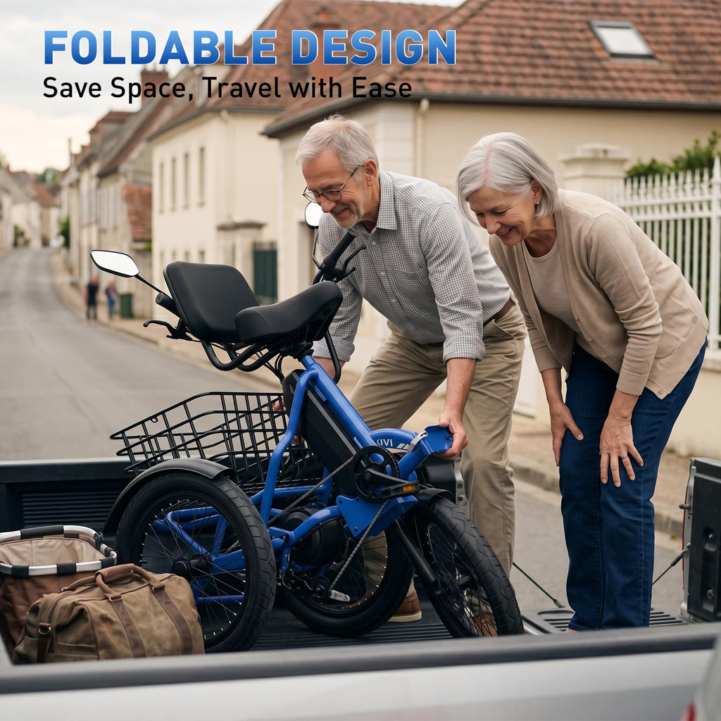 Electric Tricycle for Adults with 2 Basket K398643