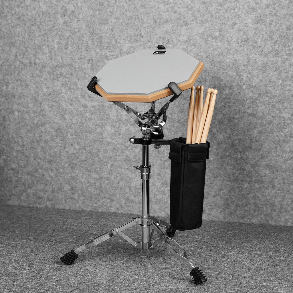 Adjustable Double Braced Snare Drum Stand with Drumstick Holder O714