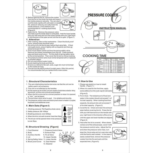 3 Liter Stainless Steel Pressure Cooker P2008