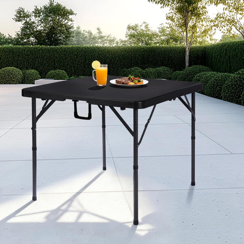 34" Black Folding Card Table W889