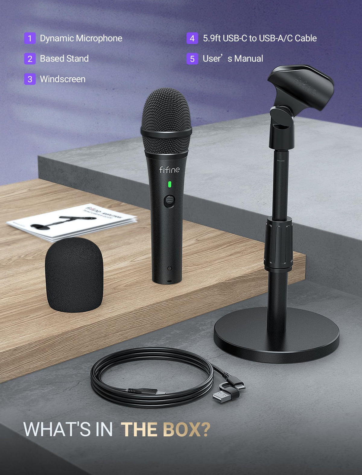 USB/XLR Dynamic Microphone B463439