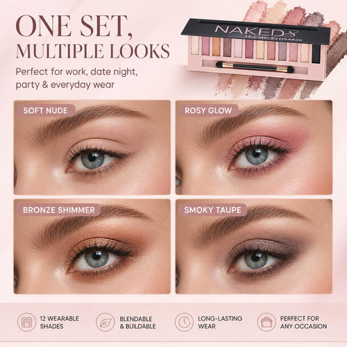 2 Pack Shimmer & Matte Eyeshadow Palette E380