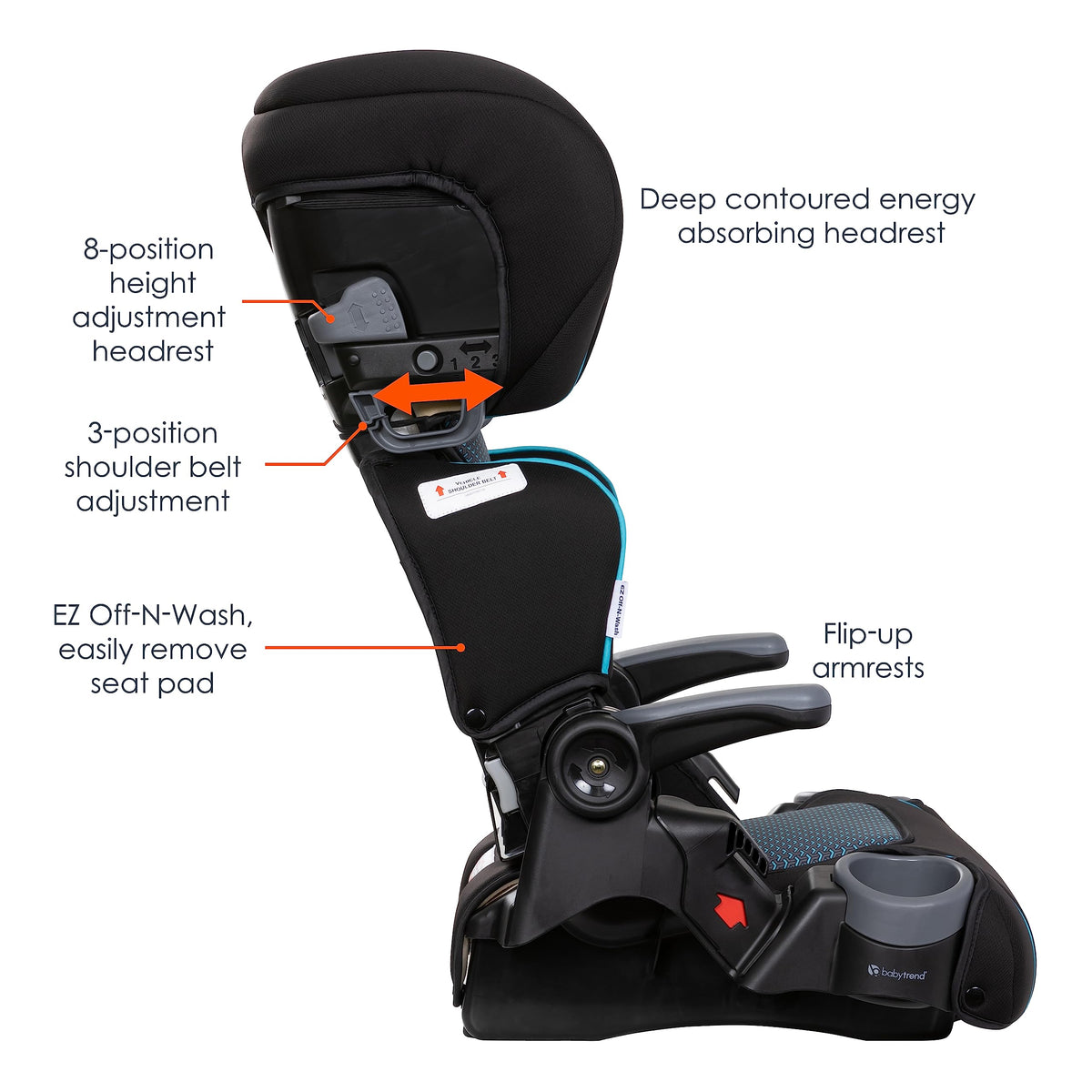 2-in-1 Folding Belt-Positioning Booster Seat O6638