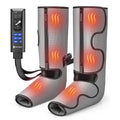 Air Compression Leg Massager with Heat, Foot and Calf Massager, 9 Intensity, 4 Modes, 3 Heating W8158