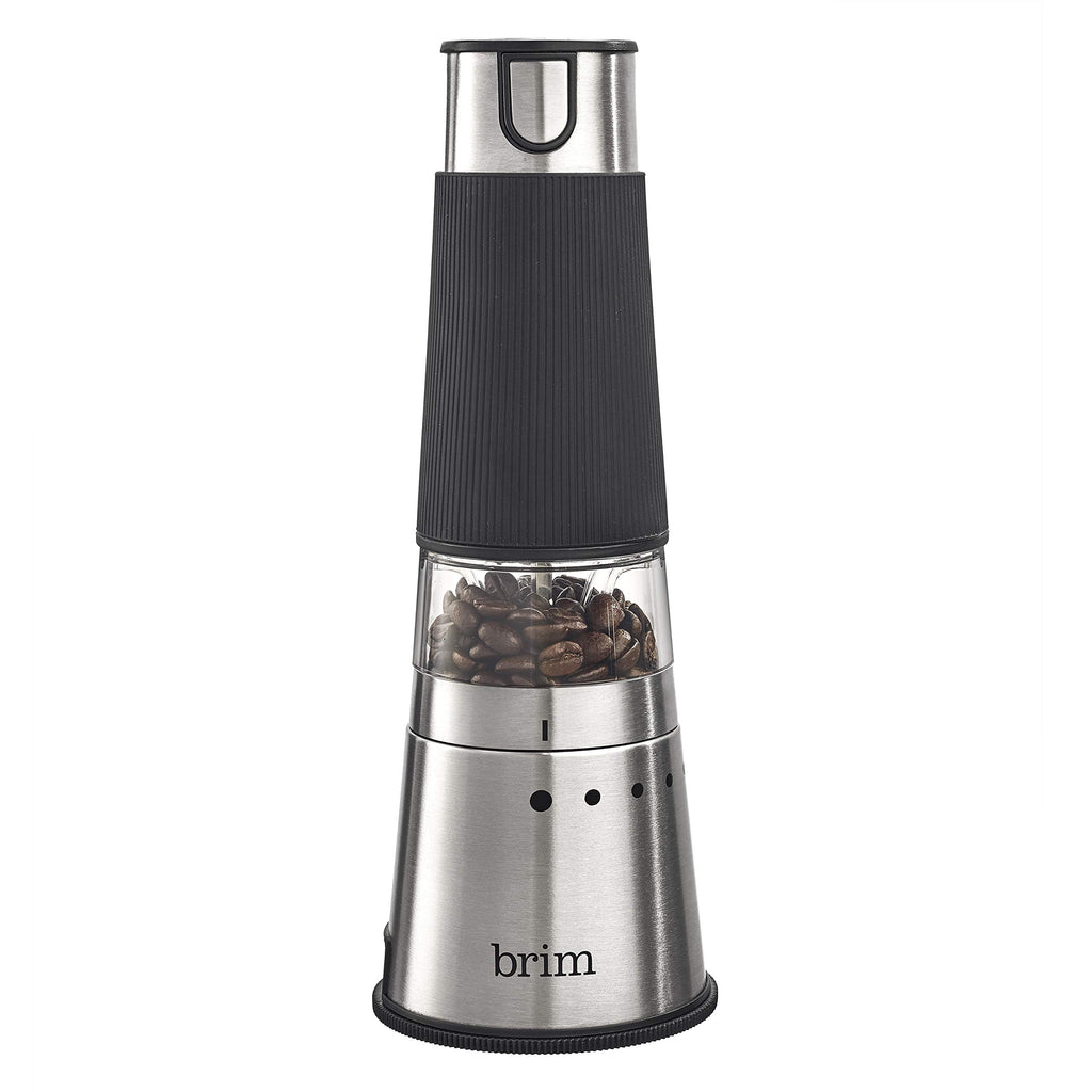 Electric Handheld Burr Coffee Grinder, 9 Grind Settings, Stainless Steel/Black O5786