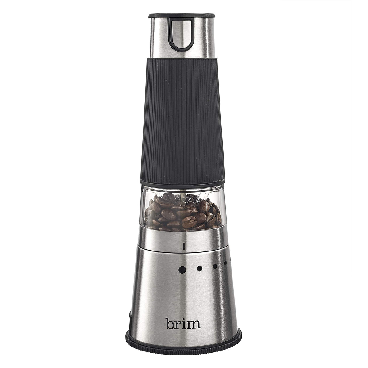 Electric Handheld Burr Coffee Grinder, 9 Grind Settings, Stainless Steel/Black O5786