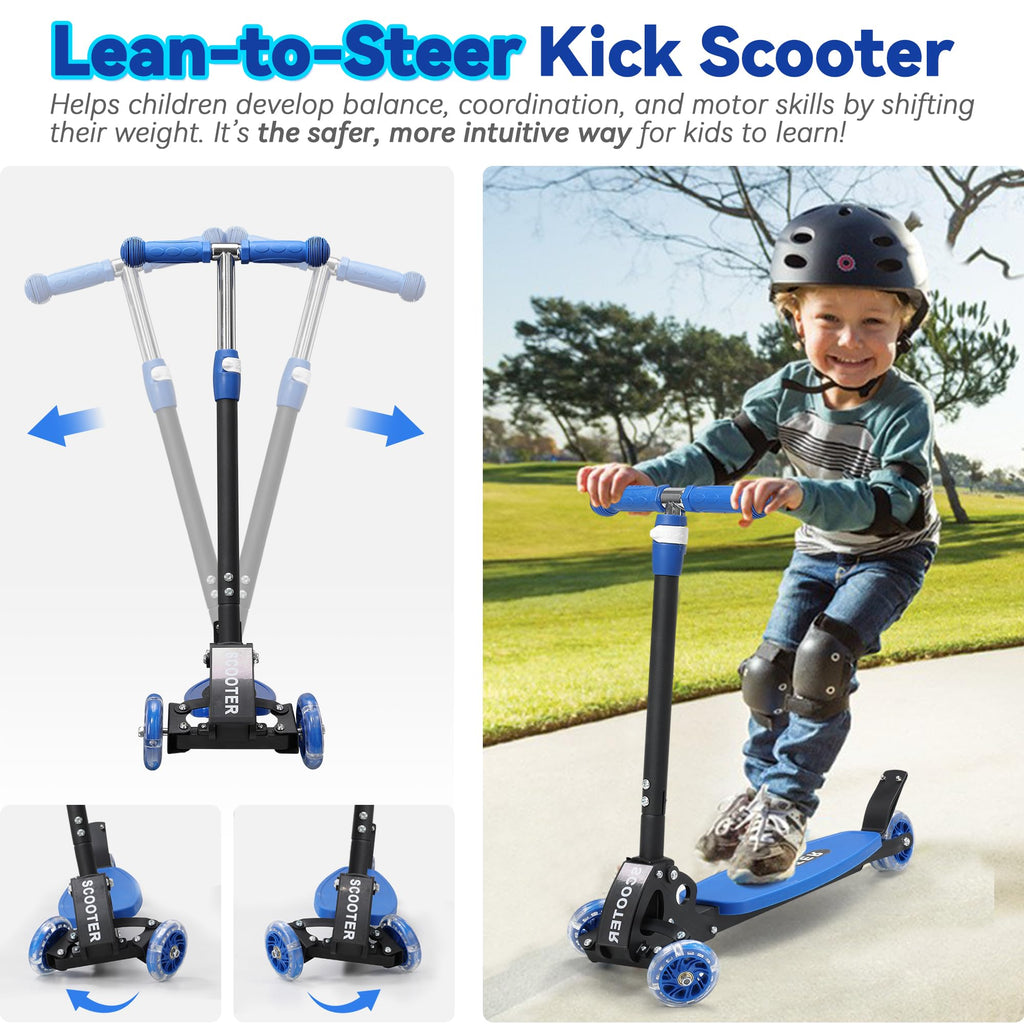 3 Wheel Kick Scooter with Extra-Wide Deck P2105