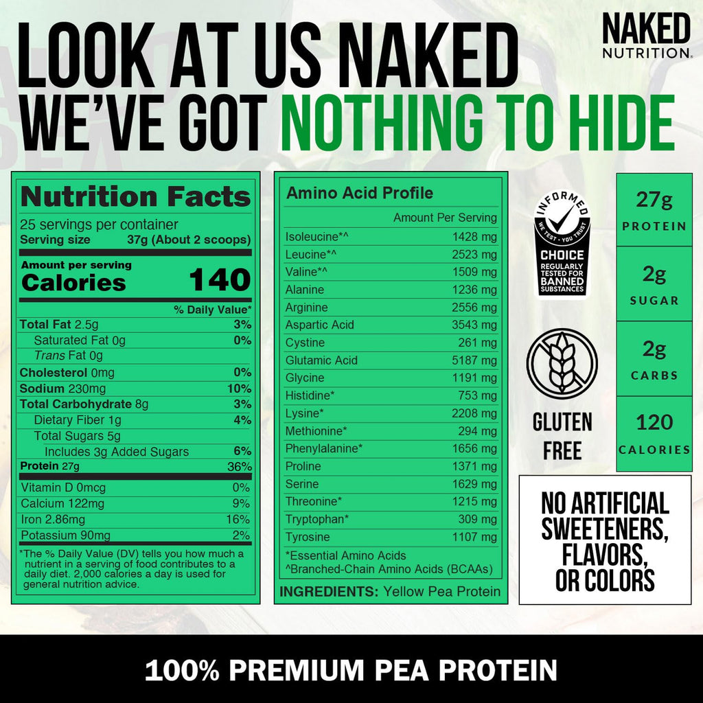 Pea Protein Powder 2LB and Powdered Peanut Butter 1.5LB Vegan Non-GMO Gluten Free T5161