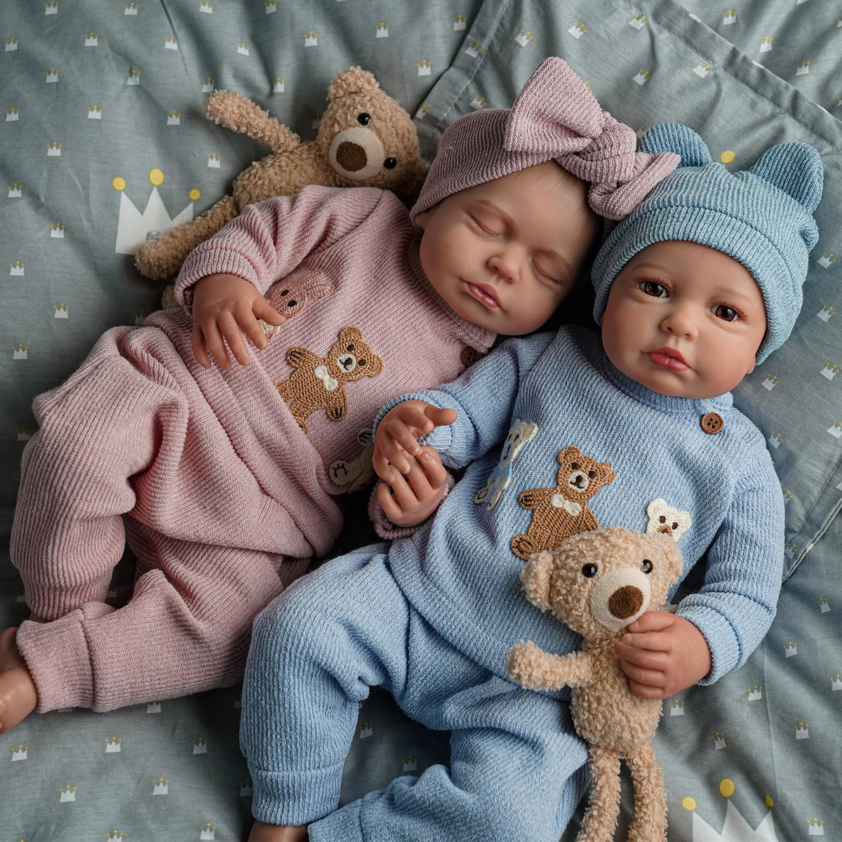 20 Inch Lifelike Reborn Baby Dolls Twins S67681