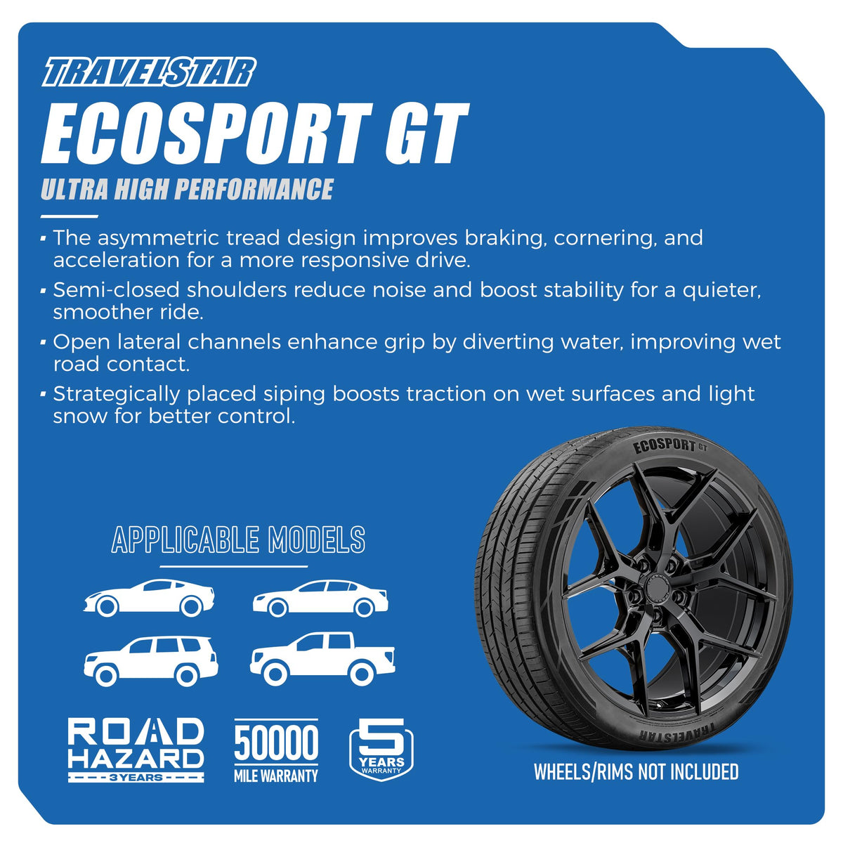 Set of 4 275/55R20 Tires H957