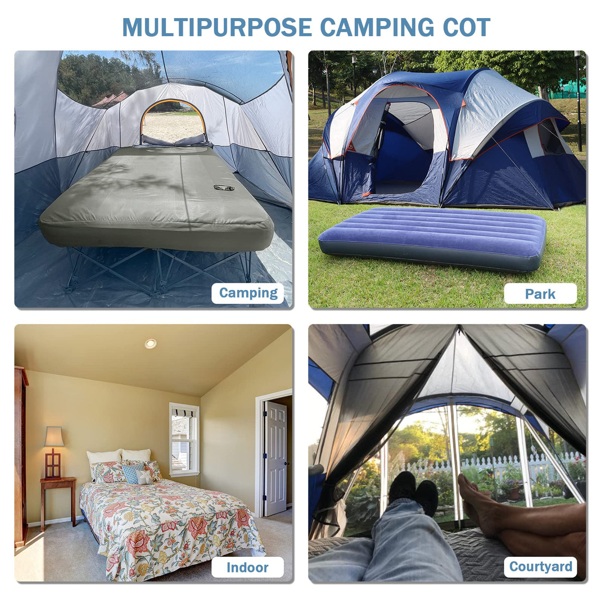 Camping Cot with Air Mattress B791