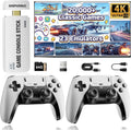 Wireless Retro Gaming Console Stick, 23 Built-In Emulators, 20,000+ Games, 4K HDMI Output, Dual 2.4G Wireless Controllers, 64GB T2363
