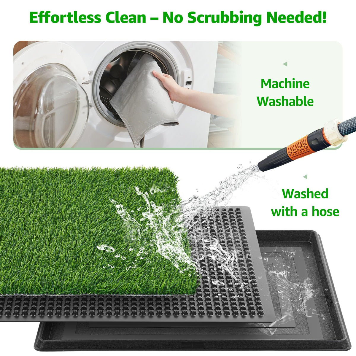 Portable Dog Grass Pad with Tray C832827