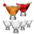 6 Pack 8 oz Stemless Martini Glasses V46490