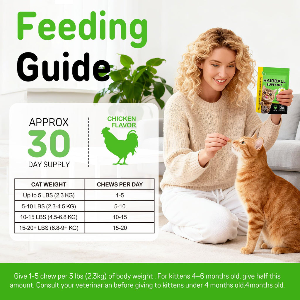 Chicken Flavor Hairball Treatment for Cats O685490