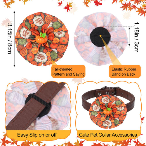 200 Pcs Fall Dog Collar Flowers Charms Bulk C9251