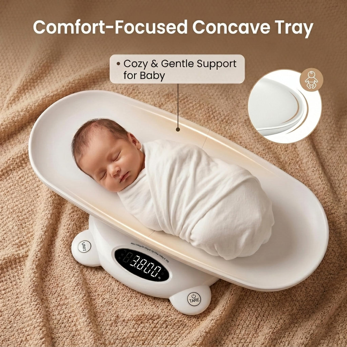 White Digital Baby Scale V5502