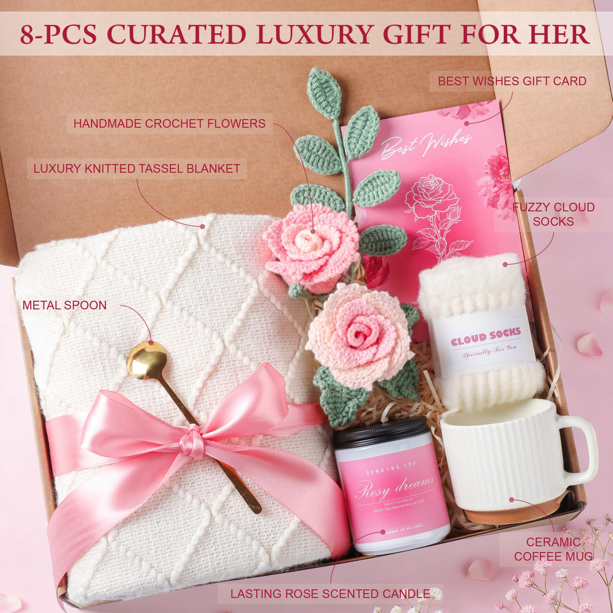 Pink Gift Basket G913