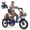 Electric Tricycle for Adults with 2 Basket K398643