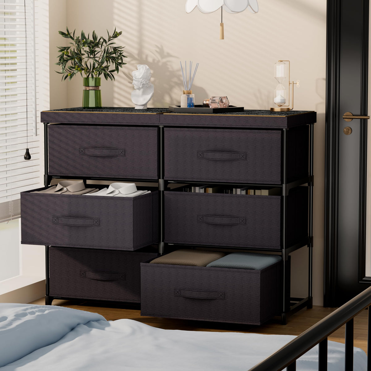 6 Fabric Drawer Dresser R104794