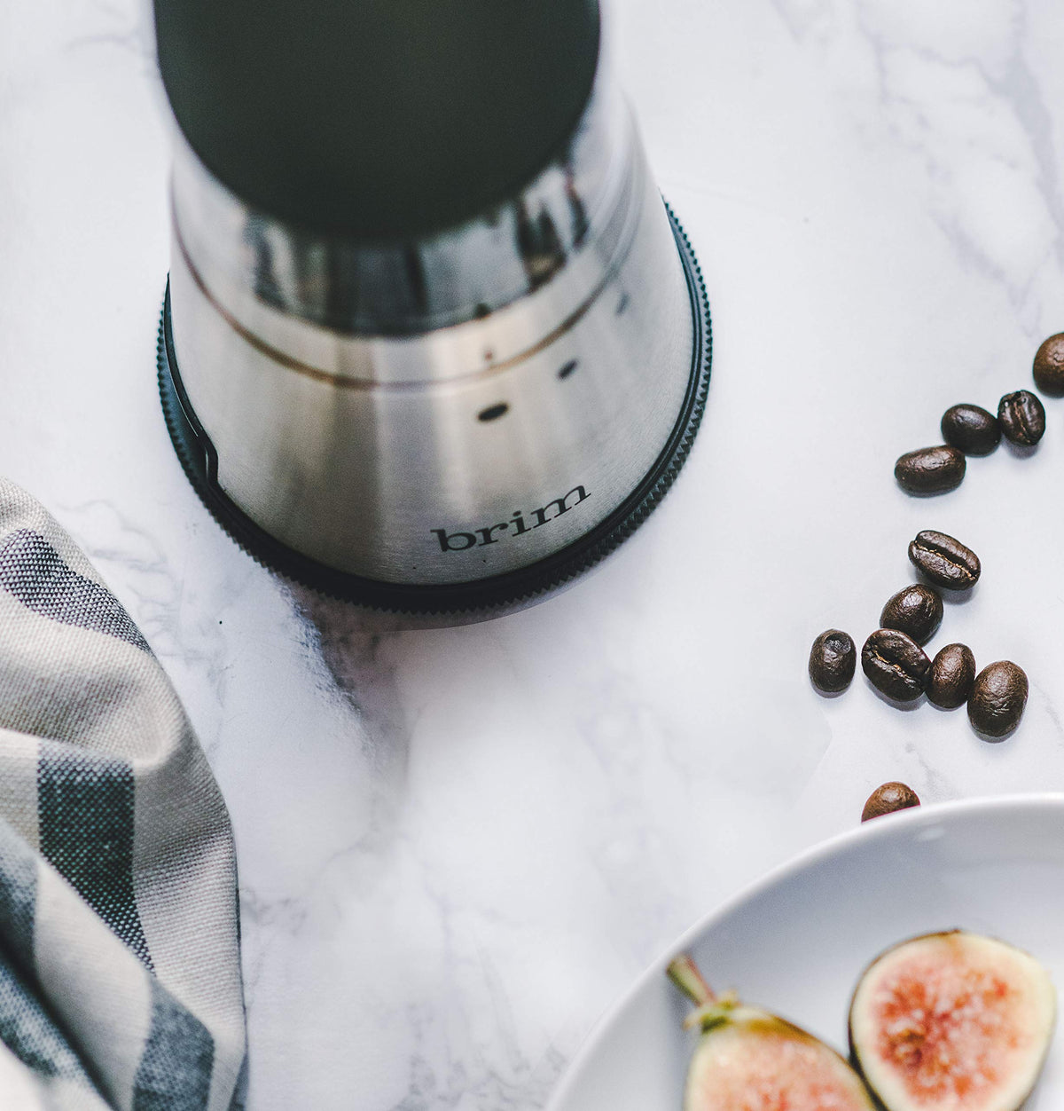 Electric Handheld Burr Coffee Grinder, 9 Grind Settings, Stainless Steel/Black O5786