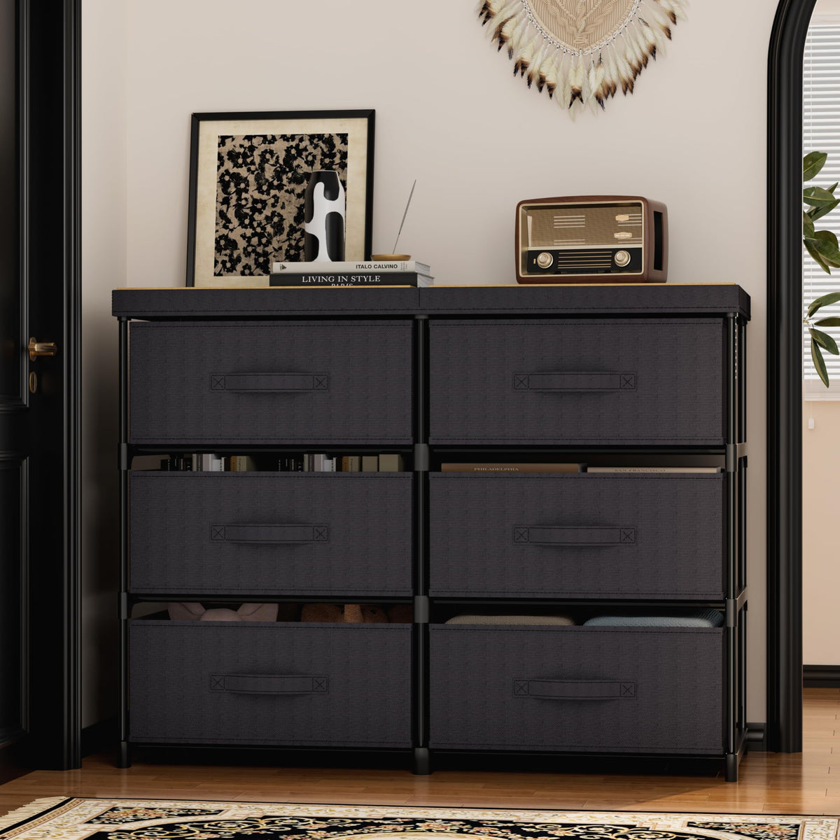 6 Fabric Drawer Dresser R104794
